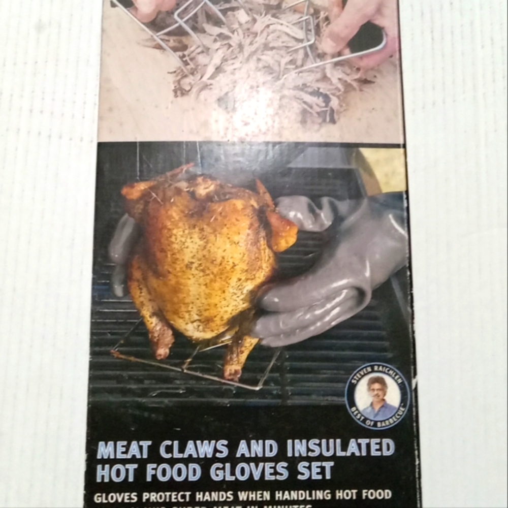 Meat claws  and hot food glove set